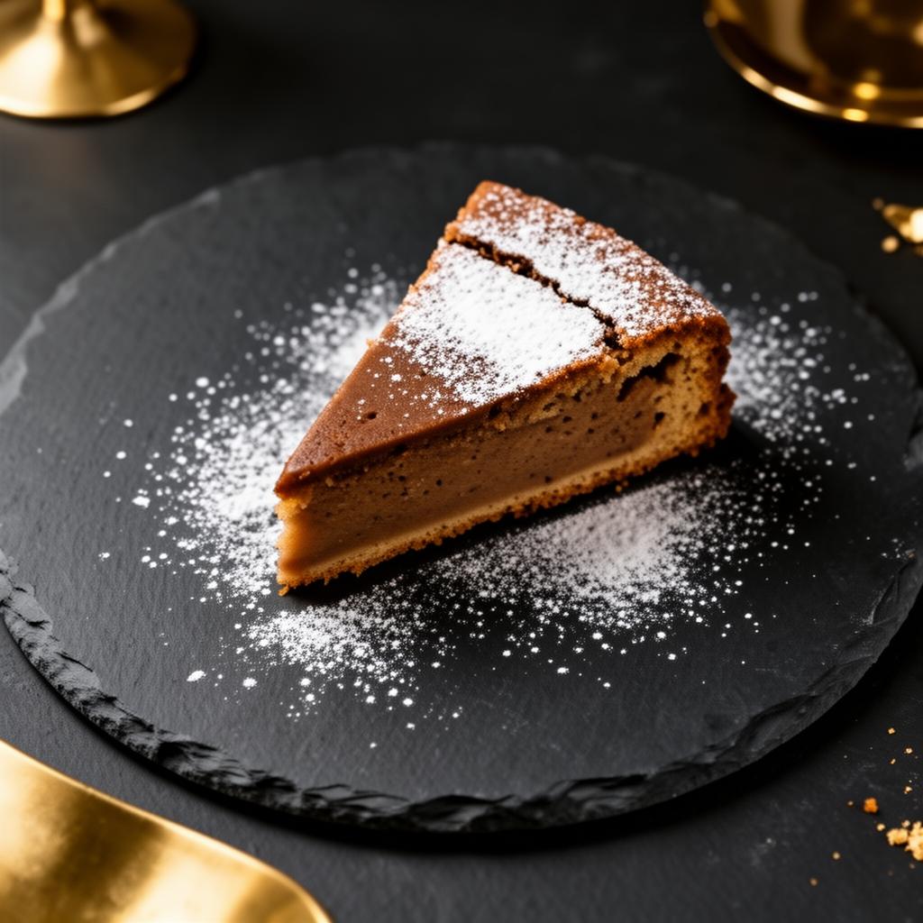 Coffee-paired foods on slate